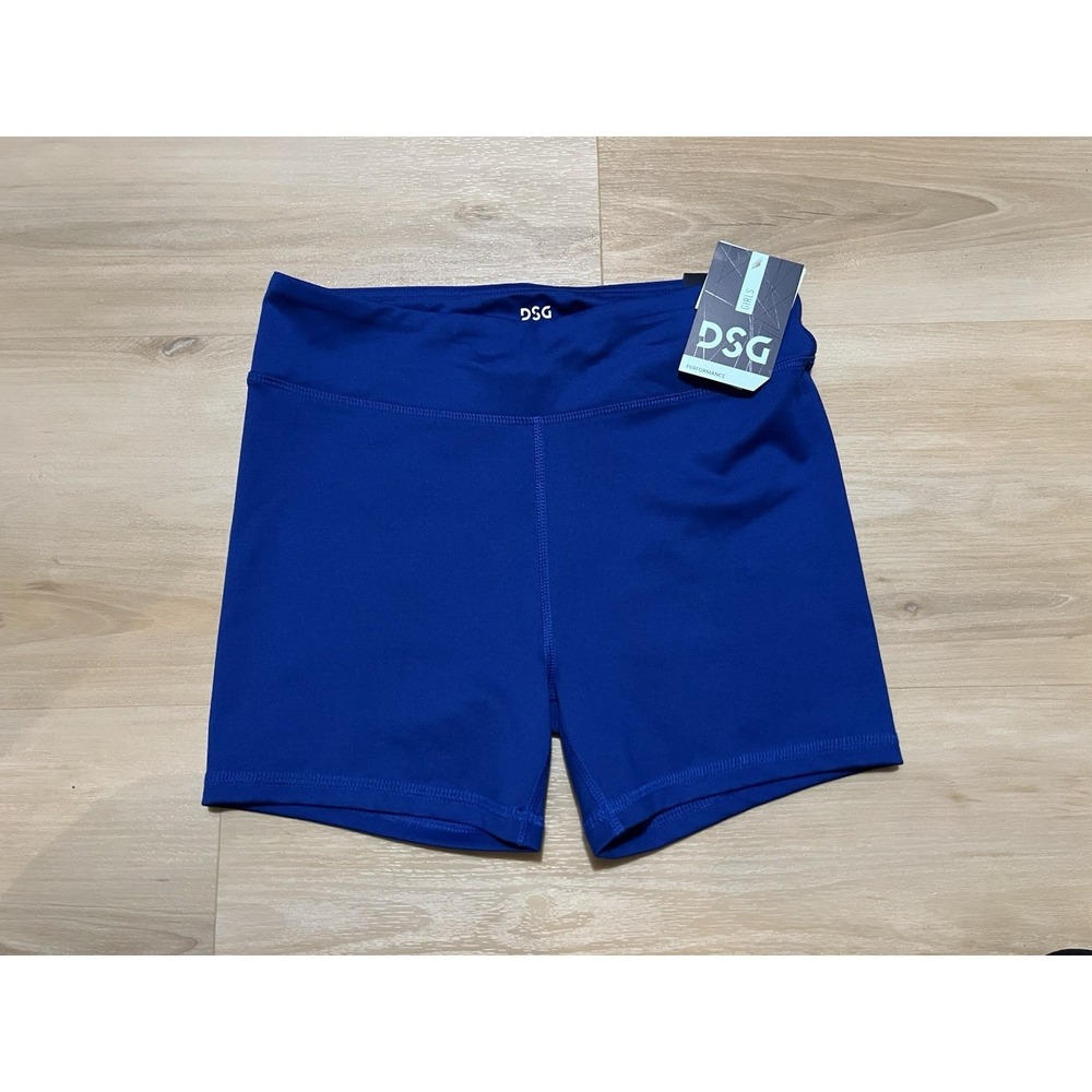 NWT DSG Girls Youth 3" Bike Shorts Performance Compression Size XL Shortie Blue